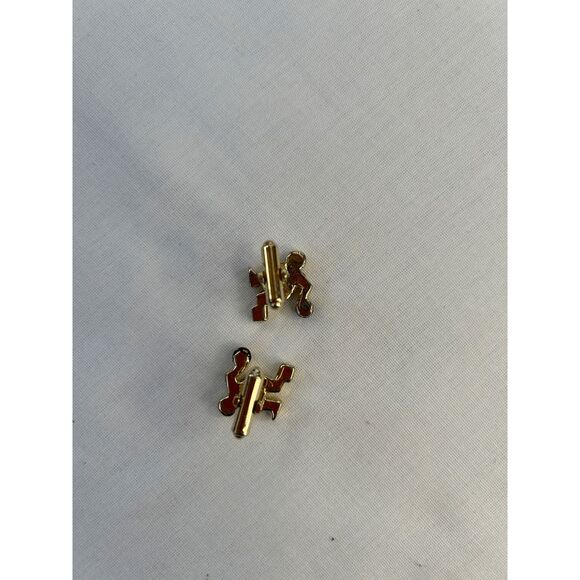 Mother of Pearl and Gold Tone Bowling Tie Clip & Cufflinks Set - Picture 9 of 9